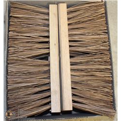 CASE OF LARGE STRAW BROOM HEADS