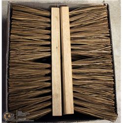 CASE OF LARGE STRAW BROOM HEADS