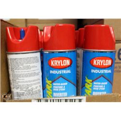 CASE OF KRYLON INDUSTRIAL INVERTED MARKING PAINT