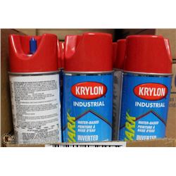 CASE OF KRYLON INDUSTRIAL INVERTED MARKING PAINT