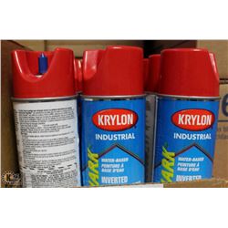 CASE OF KRYLON INDUSTRIAL INVERTED MARKING PAINT