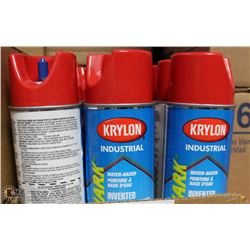 CASE OF KRYLON INDUSTRIAL INVERTED MARKING PAINT