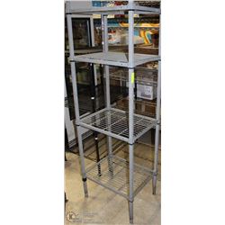 LOT OF 2 METAL SHELVING