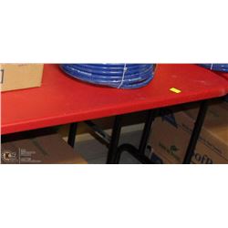 RED FOLDING TABLE
