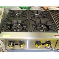 ME#6 MRE HEAVY DUTY COUNTER TOP HOTPLATE 4 GAS