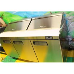 ME#25 TRIPLE DOOR 72" SS REFRIGERATED SALAD PREP
