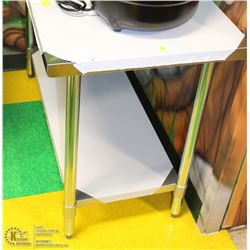ME#20- 24"X48" SS WORK TOP TABLE W/ GALVANIZED