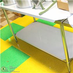 ME#21- 30"X60" SS WORK TOP TABLE W/ GALVANIZED