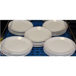 FLAT OF 25 DINNER PLATES