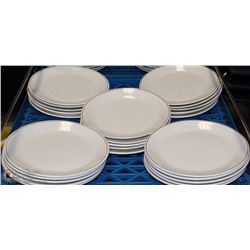 FLAT OF 25 DINNER PLATES