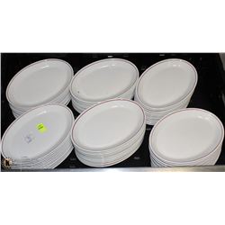 LOT OF 72 SMALL OVAL DESSERT PLATES