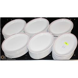 LOT OF 72 SMALL OVAL DESSERT PLATES