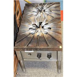 QUEST COMMERCIAL 2 BURNER GAS STOCK POT BURNER