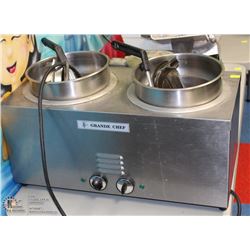 2 POT GRANDE CHEF SOUP WARMER