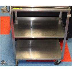 3 TIER STAINLESS STEEL CART