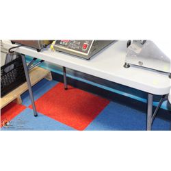 5' FOLDING GREY TABLE
