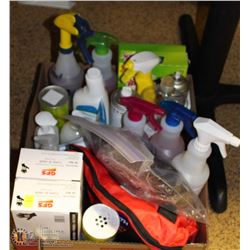BOX OF ASST CLEANING SUPPLIES