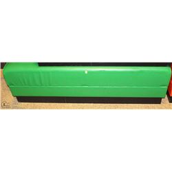 GREEN VINYL CUSHION BENCH