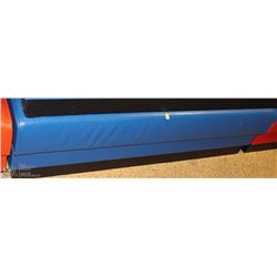 SMALL BLUE VINYL CUSHION BENCH