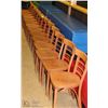Image 1 : LOT OF 14 WOODEN RESTAURANT CHAIRS
