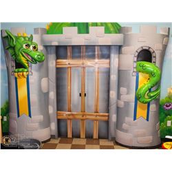 3D MEDIEVAL PLASTER ENTRANCE DISPLAY W/ SLIDING