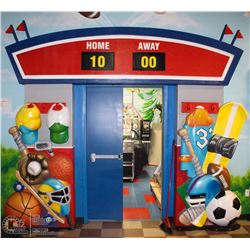 3D SPORT THEME PLASTER ENTRANCE DISPLAY W/ SLIDING