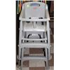 Image 1 : LOT OF 2 RUBBERMAID PLASTIC HIGH CHAIRS