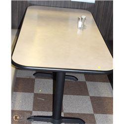 5'X2'6" DOUBLE PEDESTAL RESTAURANT TABLES