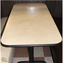 5'X2'6" DOUBLE PEDESTAL RESTAURANT TABLES