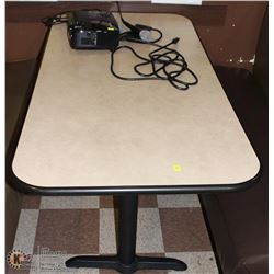 5'X2'6" DOUBLE PEDESTAL RESTAURANT TABLES