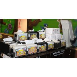 LOT OF 19 ASST NAPKIN DISPENSERS & NAPKINS