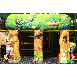 PLASTER DOUBLE ENTRANCE FORESY WALL DISPLAY