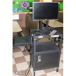MOBILE CART W/ DELL MONITOR