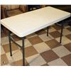 Image 1 : WHITE FOLDING PLASTIC TABLE