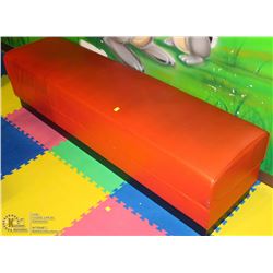 LARGE RED CUSHION BENCH