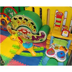 LOT OF KIDS TOYS INCL FISHER PRICE MUSICAL