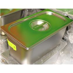 ME#16 S/S FOOD PAN 1/3 SIZE 6" DEEP WITH LID