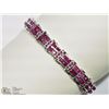 Image 1 : #3: STERLING SILVER RUBY BRACELET