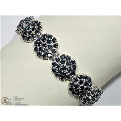 #9: STERLING SILVER SAPPHIRE BRACELET