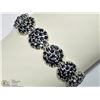 Image 1 : #9: STERLING SILVER SAPPHIRE BRACELET