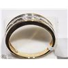 Image 3 : #13: 10KT YELLOW GOLD 5 DIAMOND MEN'S RING
