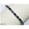 Image 1 : #17: STERLING SILVER SAPPHIRE BRACELET