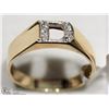 Image 2 : #18: 10KT YELLOW GOLD DIAMOND INITIAL "D" RING