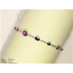 #31: 14KT WHITE GOLD SAPPHIRE BRACELET