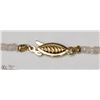 Image 3 : #39: 14KT YELLOW GOLD SAPPHIRE BEAD NECKLACE