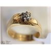 Image 2 : #41: 10KT YELLOW GOLD DIAMOND RING