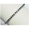 Image 2 : #42: STERLING SILVER SAPPHIRE BRACELET