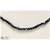 Image 2 : #15: 14KT YELLOW GOLD CLASP BLACK SPINEL NECKLACE