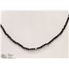 Image 3 : #15: 14KT YELLOW GOLD CLASP BLACK SPINEL NECKLACE