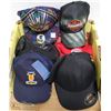 Image 1 : FLAT W/8 NEW BASEBALL CAPS & A 6-BEER